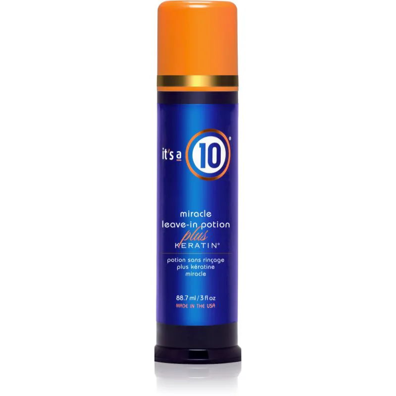 it's a 10 Plus Keratin Miracle Leave-in Potion βάλσαμο χωρίς ξέβγαλμα Για λάμψη και απαλότητα μαλλιών 88.7 ml
