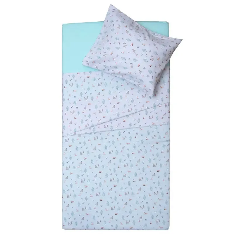 Φανελένια Σεντόνια Λίκνου (Σετ) Viopros Kids 2644 Mint