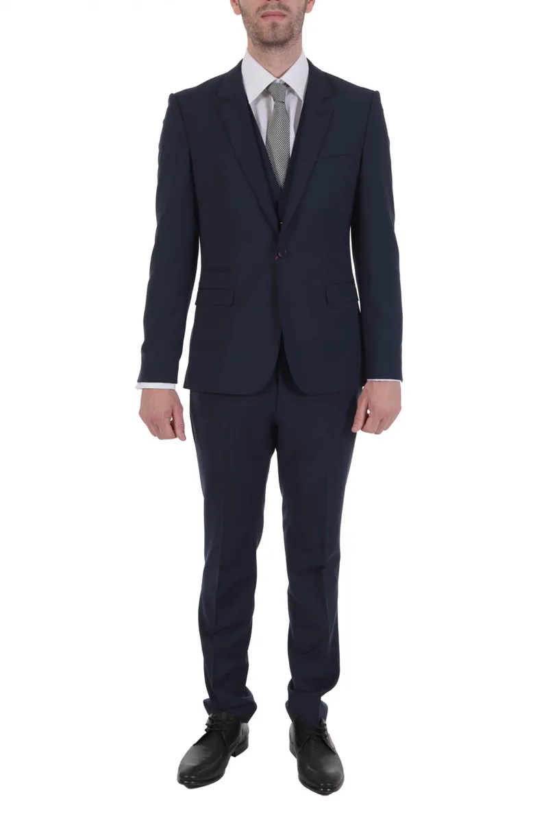 HUGO ΚΟΣΤΟΥΜΙ ΜΕ ΓΙΛΕΚΟ ARTI/HESTEN 202V1 EXTRA SLIM FIT INFINITY FLEX ΜΠΛΕ