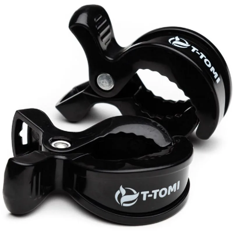T-TOMI Clip κλιπ πιπίλας Black 2 τμχ