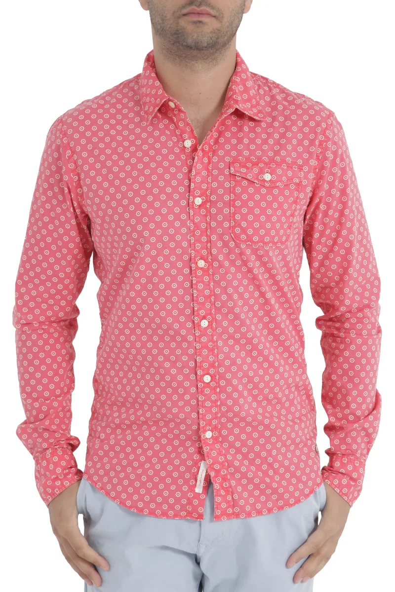 Πουκάμισο Μακρυμάνικο Scotch & Soda Με Print 1401-02.20019-D Ανδρικό