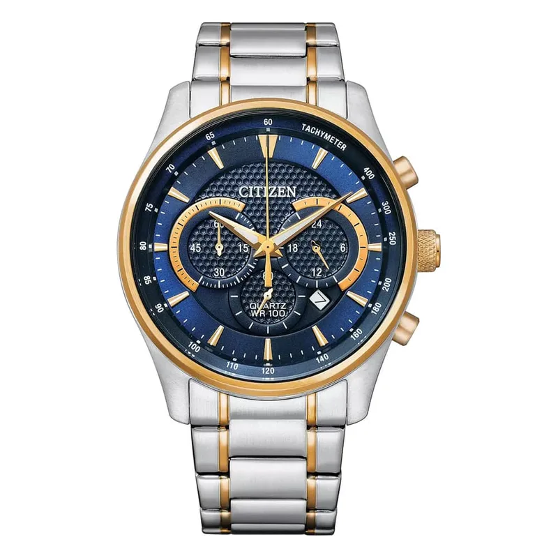 CITIZEN Two Tone Stainless Steel Chronograph AN8194-51L