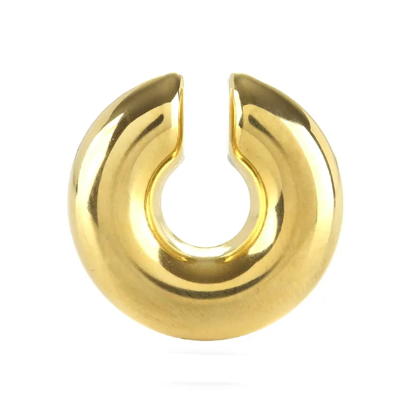 Jt Εντυπωσιακό ατσάλινο chunky ear cuff σκουλαρίκι Χρυσό