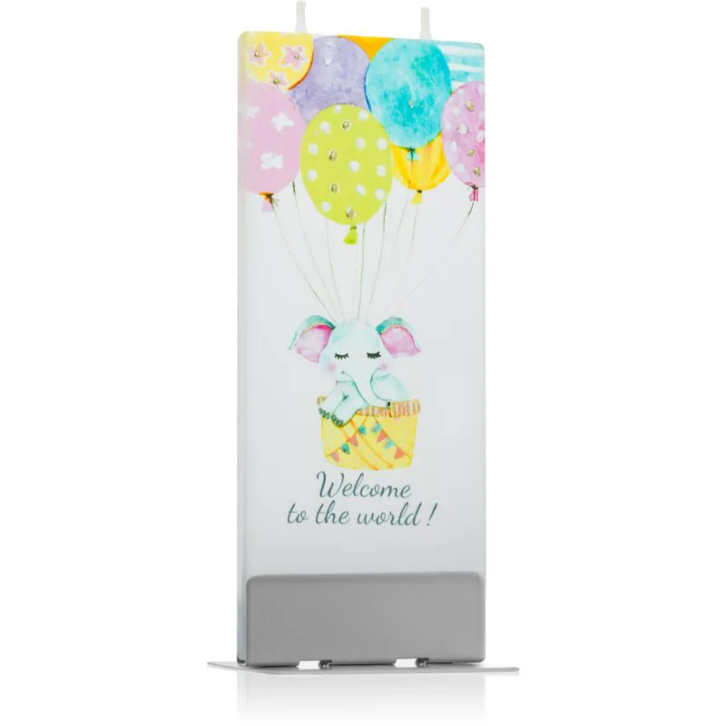 Flatyz Greetings Welcome To The World! διακοσμητικά κεριά 6x15 εκ