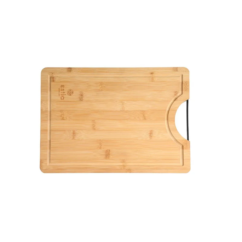Estia Επιφάνεια Κοπής Bamboo Essentials 35X25Cm Με Μεταλλική Λαβή
