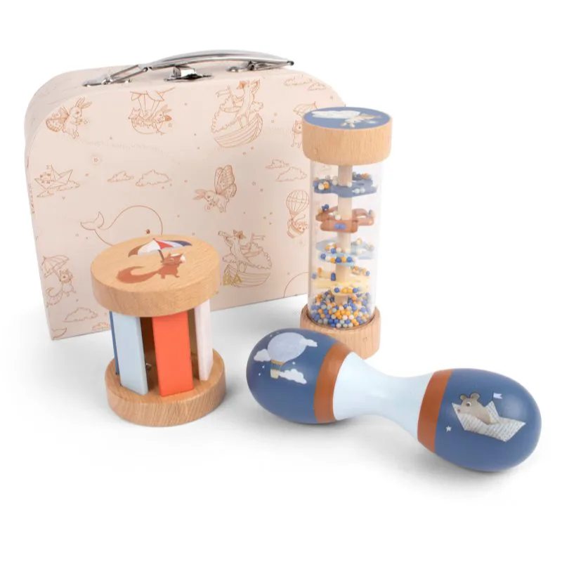 FILIBABBA Play Set My First Wooden Sensory Toys Σετ για παιδιά 6m+ 3 τμχ
