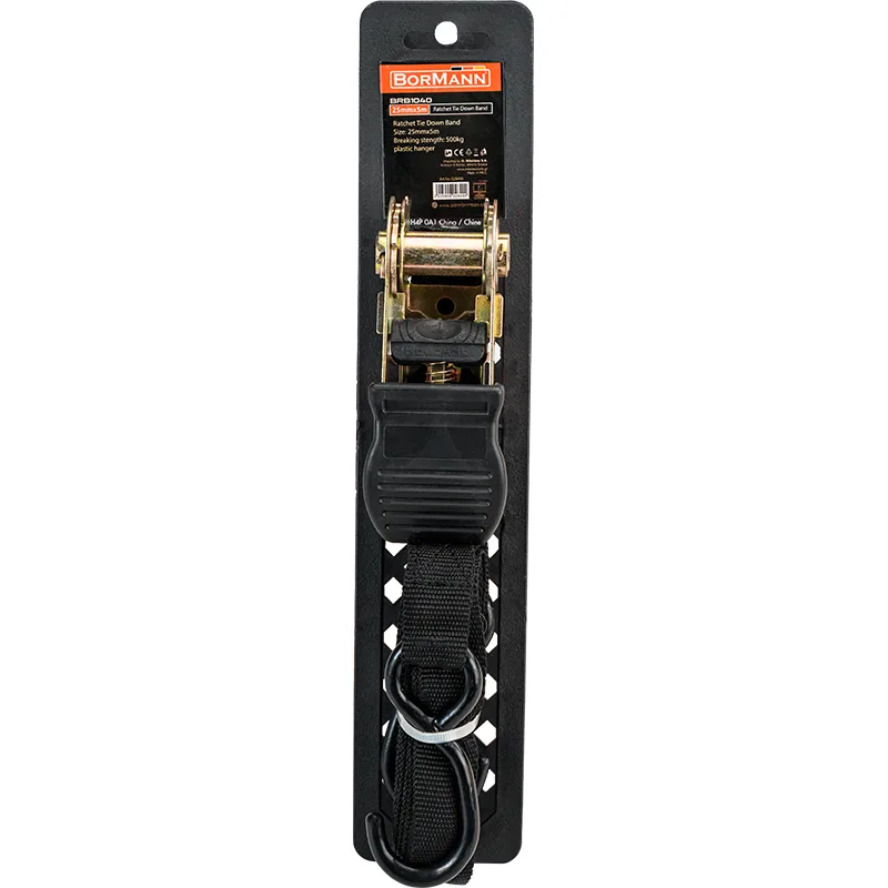 BORMANN Pro BRB1040 Ιμάντες Πρόσδεσης Καστάνιας 25mm x 5m,Αντοχή 0.5Ton 028499
