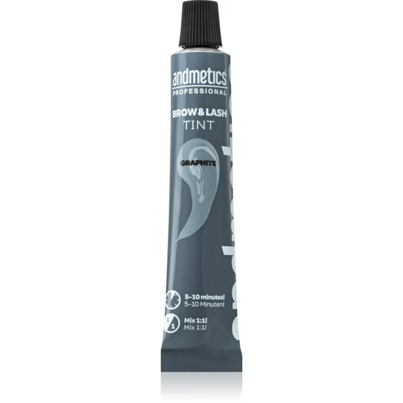andmetics Professional Brow & Lash Tint βαφή για φρύδια και βλεφαρίδες απόχρωση Graphit 20 μλ