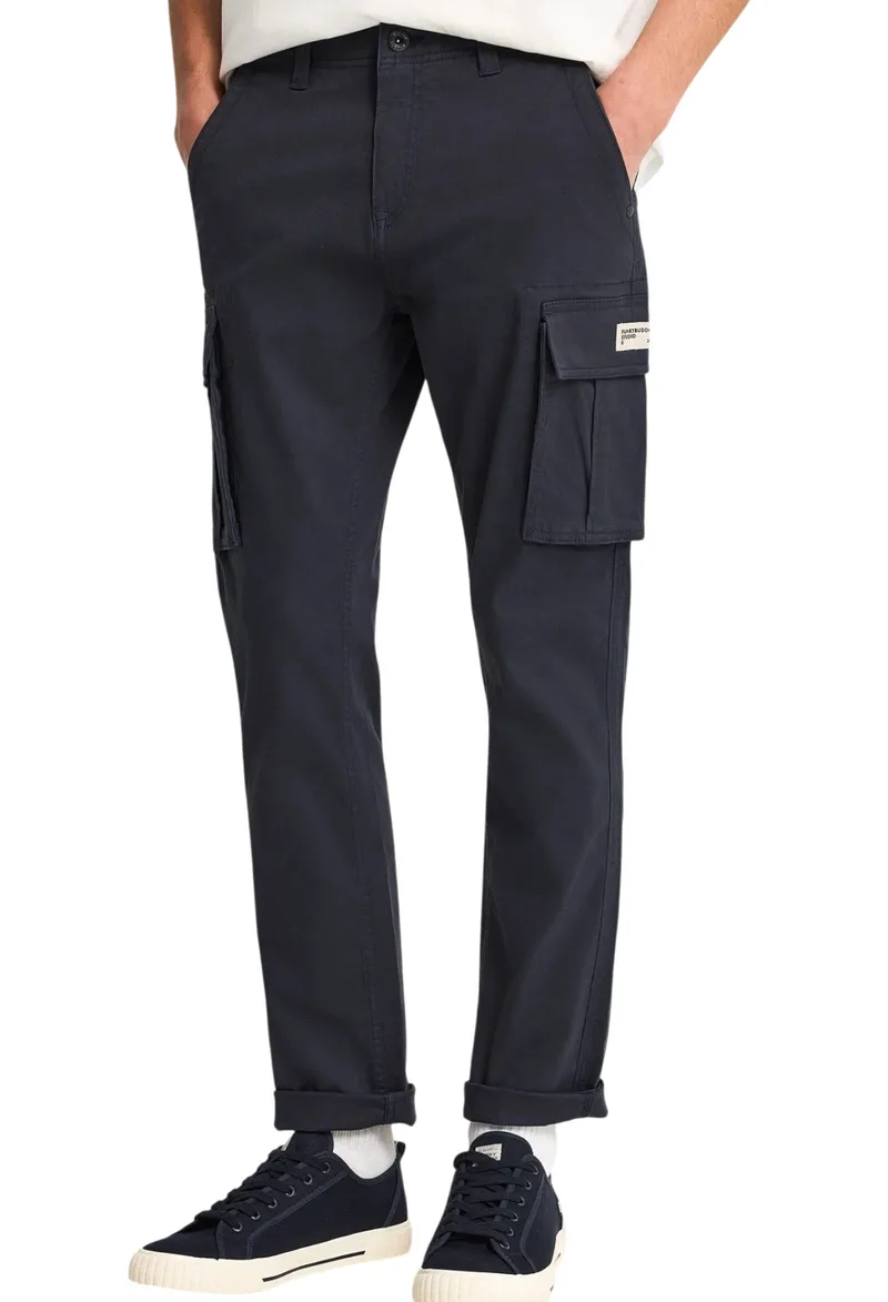 Παντελόνι Υφασμάτινο Funky Buddha Comfort Cargo FBM013-002-02-NAVY Ανδρικό