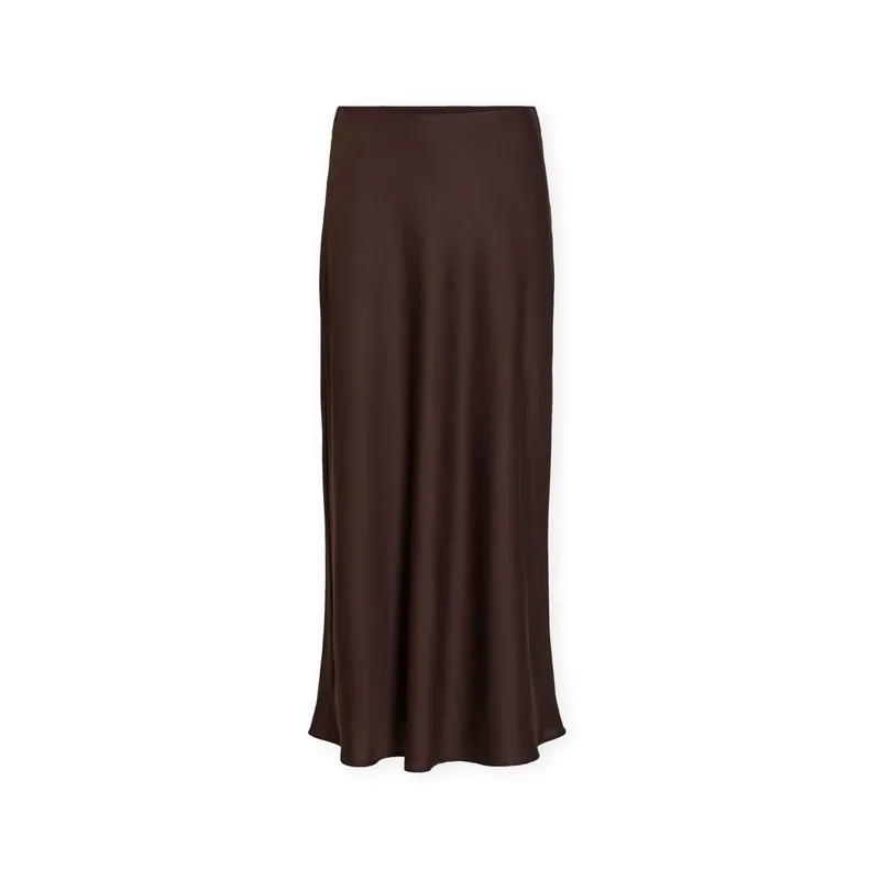 Μακρυές φούστες Vila Noos Elette Skirt - Coffee Bean