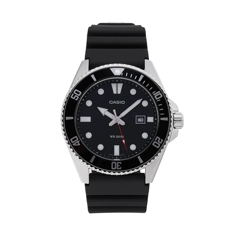Ρολόι Casio Duro Diver MDV-107-1A1VEF Μαύρο