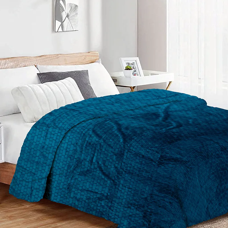 Κουβέρτα Fleece Μονή 160X220 Dimcol Jacquard Brick 3 (160x220)