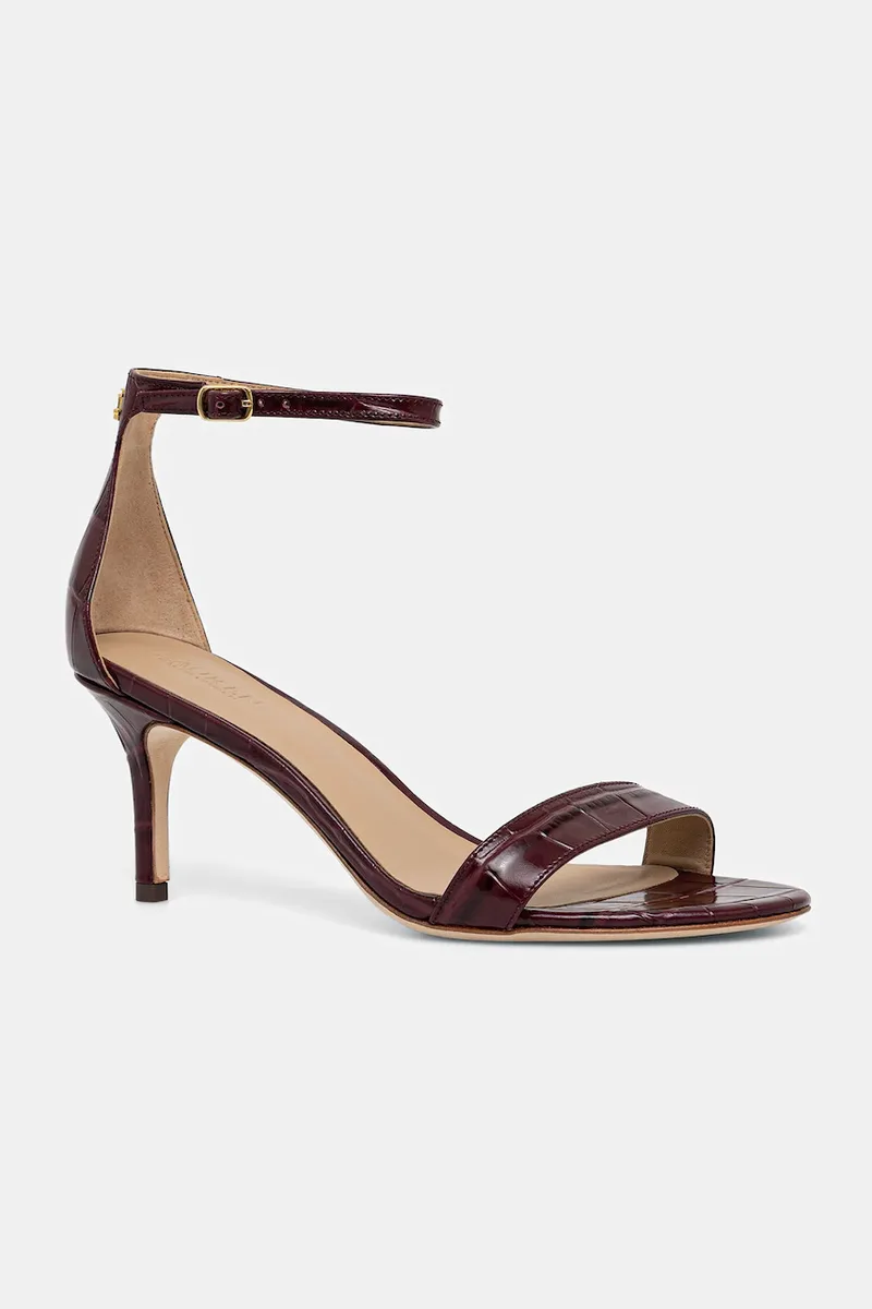Δερμάτινα πέδιλα Lauren Ralph Lauren Allie Mid