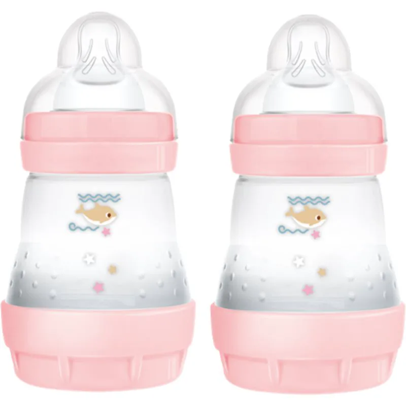 MAM Perfect Star Anti-colic Bottle μπιμπερό κατά των κολικών 0m+ Ροζ 2x160 ml