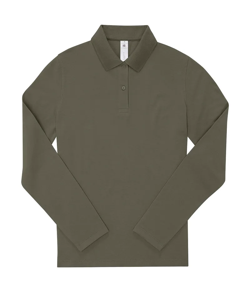Γυναικεία Μακρυμάνικη Μπλούζα Polo PW462 B & C My Polo 180 LSL Camo Green