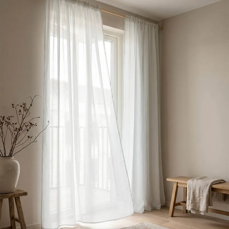 Κουρτίνα (140x270) Με Τρέσα Easy Home Timpani Mint
