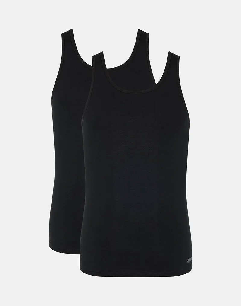 SLOGGI sloggi men GO ABC 2.0 H Tank Top 2P 10217768-0004 Black