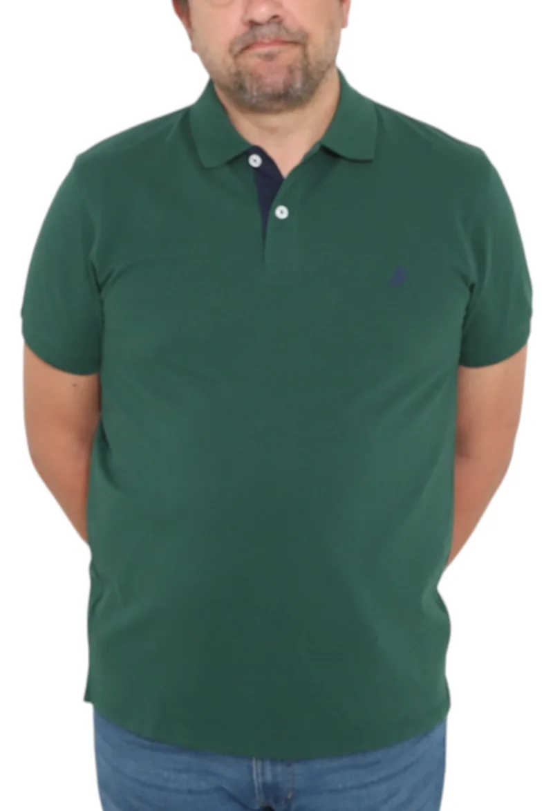 Μπλούζα Polo USA POLO CLUB Sleeve Polo-Shirt 1001-GREEN Ανδρικό