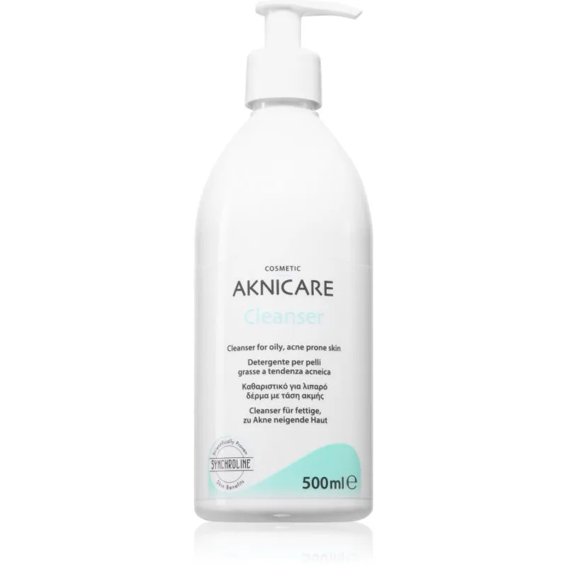 Synchroline Aknicare Cleanser καθαριστικό τζελ για μείωση του σμήγματος για προβληματική επιδερμίδα, ακμή 500 ml