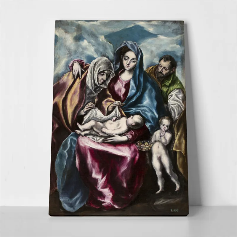 Πινακας σε καμβά EL GRECO - THE HOLY FAMILY