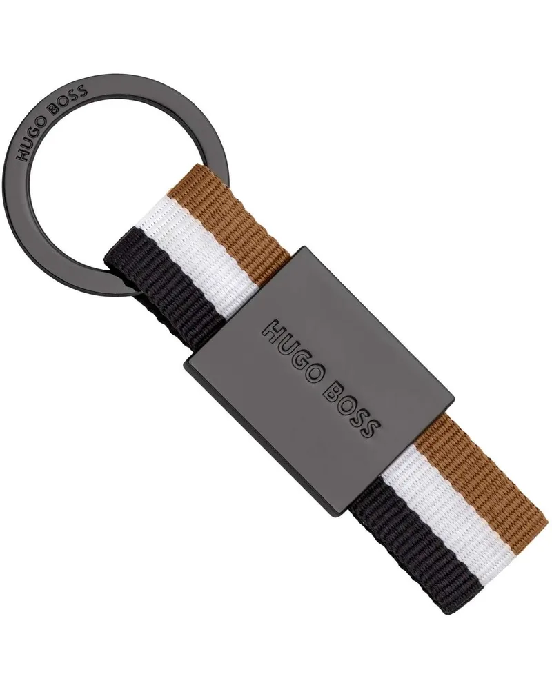 BOSS Μπρελόκ από ανοξείδωτο ατσάλι Black HAK385D