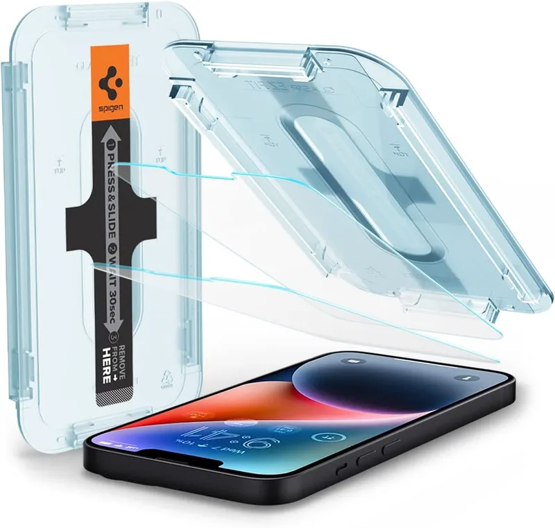 Spigen Tempered Glass GLAS.tR EZ Fit - Αντιχαρακτικό Γυαλί Οθόνης Apple iPhone 14 Plus / 13 Pro Max - 2 Τεμάχια (AGL03375)