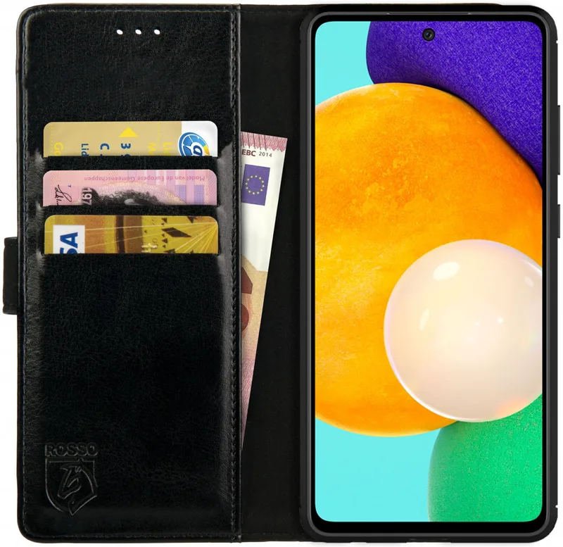 Κόκκινο Element PU Θήκη Πορτοφόλι Samsung Galaxy A52 / A52s 5G - Black (8719246296611)