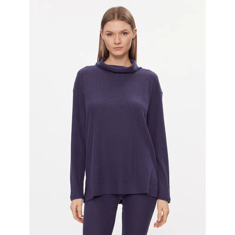 Triumph Μπλούζα Thermal MyWear Sweater 10216560 Σκούρο μπλε Regular Fit