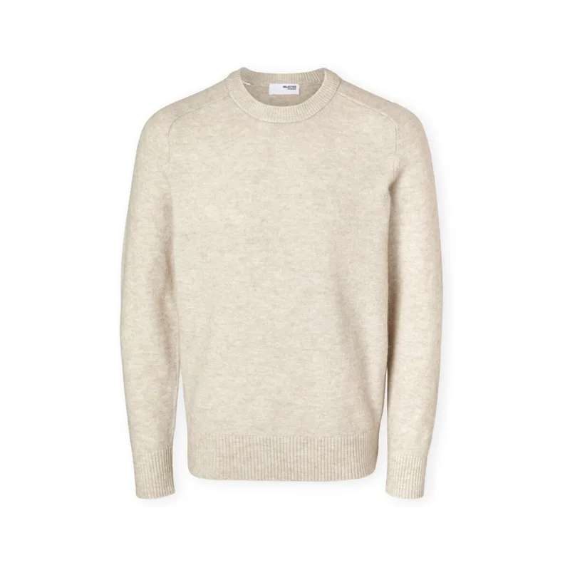 Πουλόβερ Selected Noos Rai Knit - Oatmeal