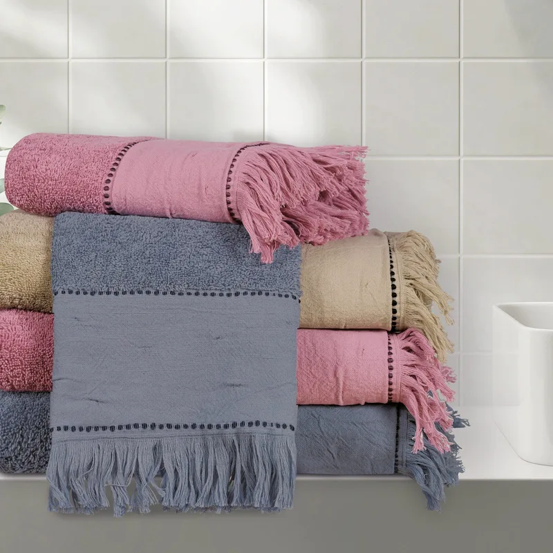 Σετ Πετσέτες 3 Τεμαχίων Das Home Daily 0697 Μπεζ
