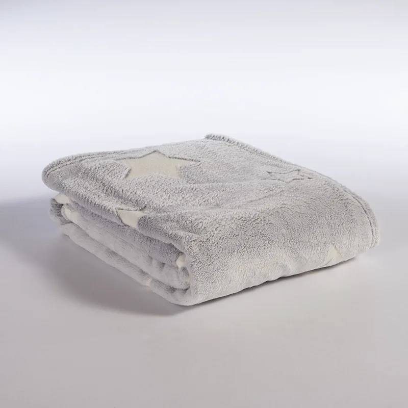 Κουβέρτα Fleece Κούνιας 110X150 Nef Nef Starlight Grey (110x150)