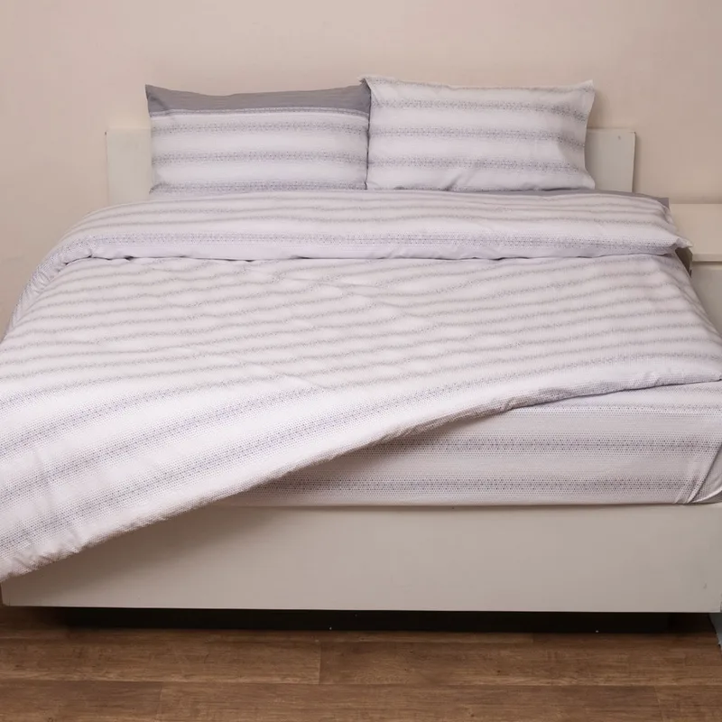 Παπλωματοθήκη Υπέρδιπλη (Σετ 220x240) 2 Όψεων Anna Riska Premium 5011 Grey