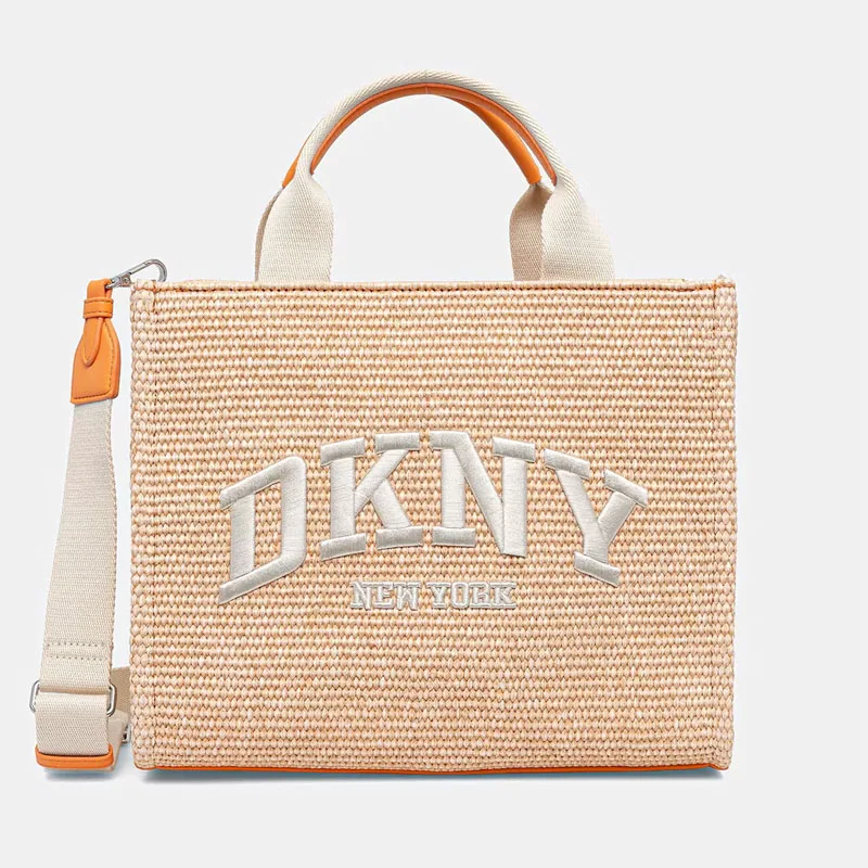 DKNY ΓΥΝΑΙΚΕΙΑ TOTE HANDBAG HADLEE R61ALR57 00O3 ORANGE SHERBET