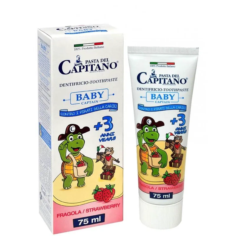 Pasta Del Capitano Baby Οδοντόκρεμα Παιδική απο 3 Ετών με Γεύση Φράουλα 75ml