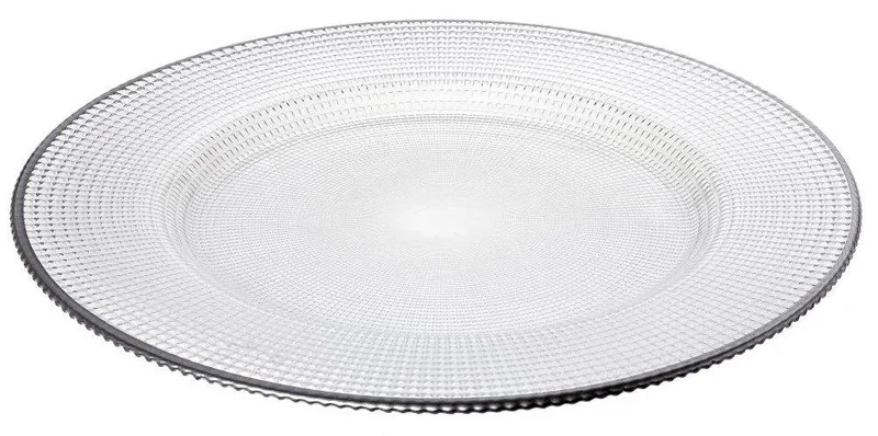 ΠΙΑΤΕΛΑ CRYSPO TRIO PERGE PLATIN ΣΤΡΟΓΓΥΛΗ ΓΥΑΛΙ 33CM