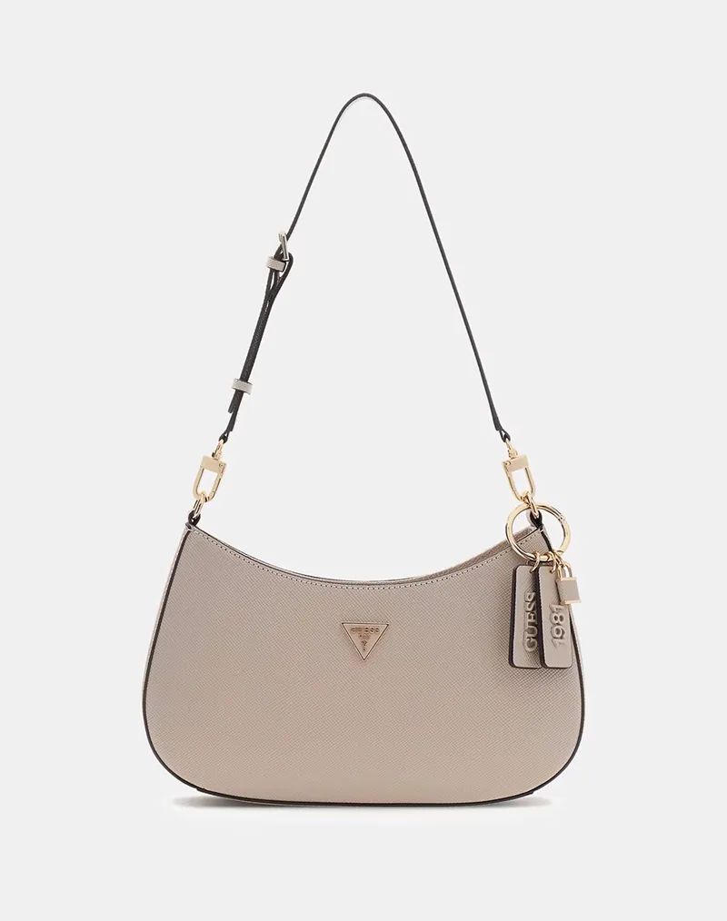 GUESS NOELLE II TOP ZIP SHOULDER BAG ΤΣΑΝΤΑ ΓΥΝΑΙΚΕΙΟ HWZG9672180-TAU Biege