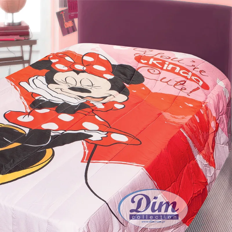 Κουβερλί Μονό 160X250 Dimcol Disney Minnie 31 Ροζ (160x250)