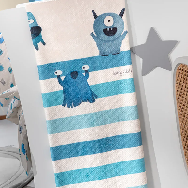 Κουβέρτα Fleece Μονή 160X220 Saint Clair Ultrasoft Monsters Blue (160x220)