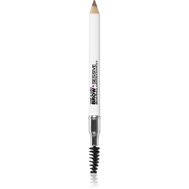 Wet n Wild Brow Sessive μολύβι για τα φρύδια με βούρτσα απόχρωση Medium Brown 0,7 γρ
