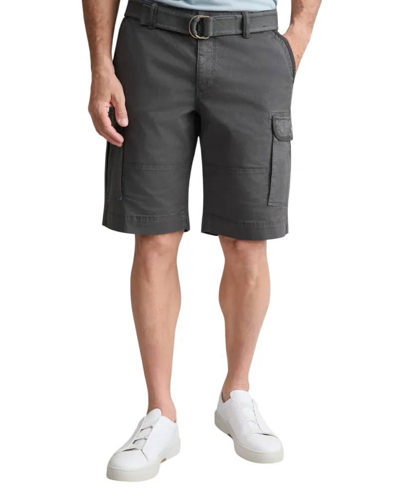 Navy & Green Ανδρική Βερμούδα Cargo Με Ζώνη 24RE.123/CGV.2 ANTHRACITE