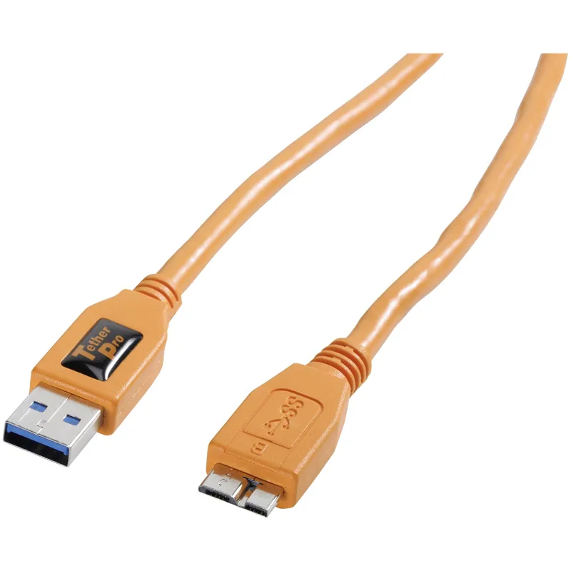 Tether Tools TetherPro USB 3.0 Type A to Micro B Cable 15 ft Πορτοκαλί