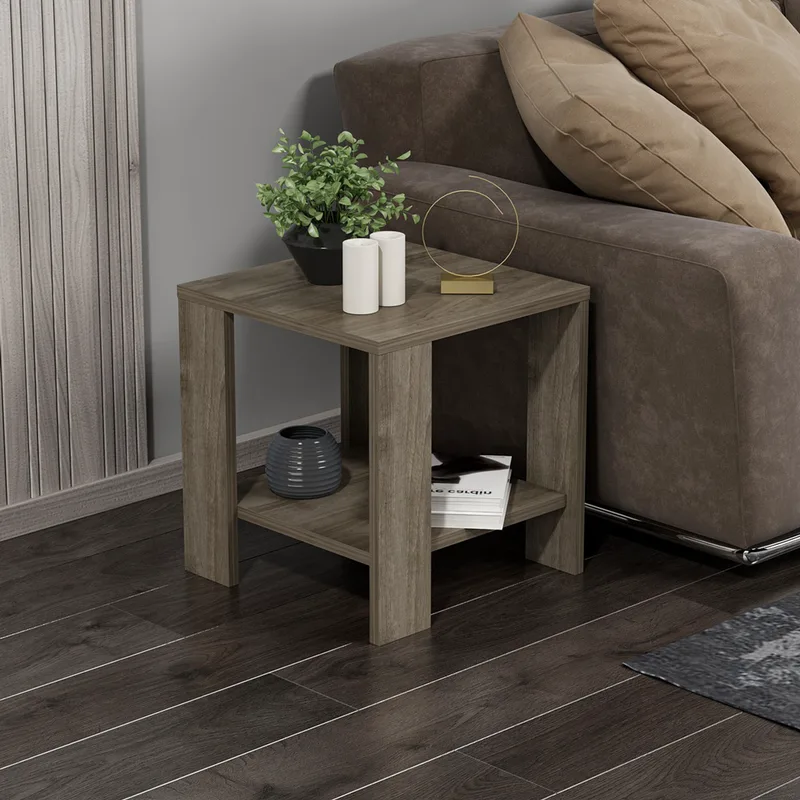 Βοηθητικό Τραπεζάκι Midi Yan - Walnut 362Ant1108 (40x40x42 cm)