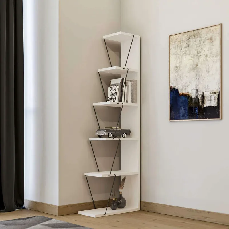 Βιβλιοθήκη Tlos - White 854Kln3607 (50x150x22)