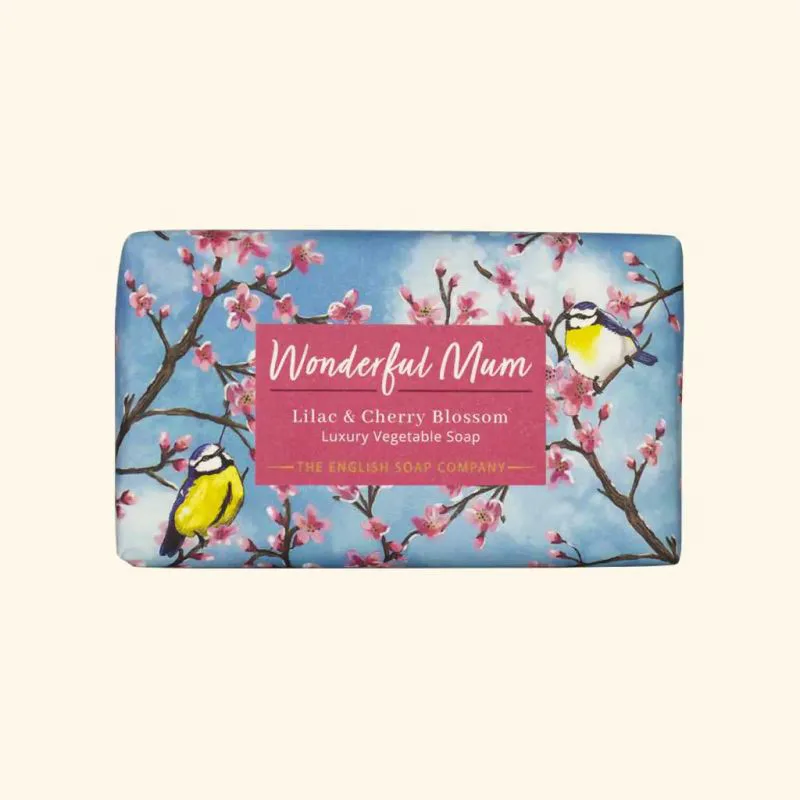 Αρωματικό σαπούνι 190gr The English Soap Company - Lilac and Cherry Blossom - Wonderful Mum