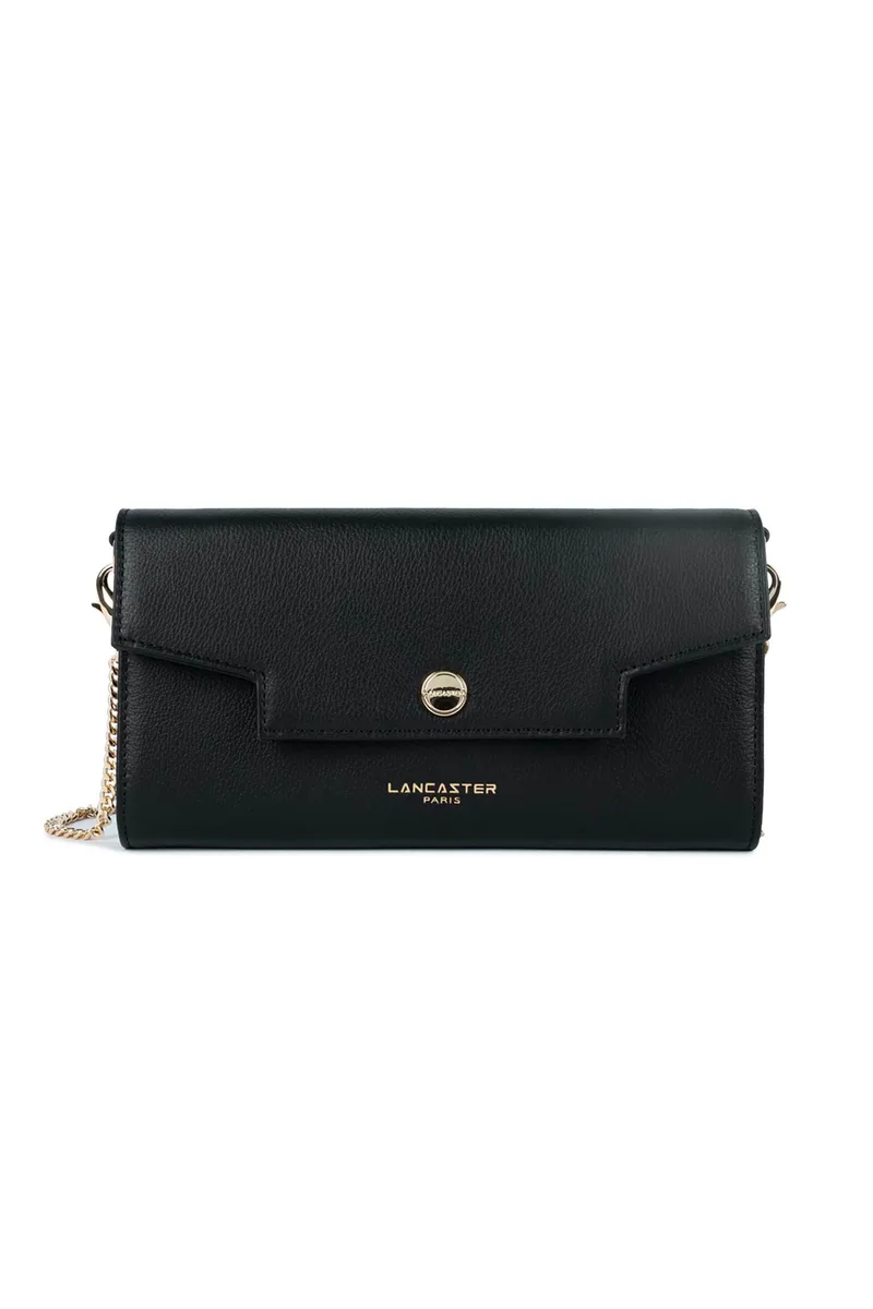 Lancaster γυναικείο δερμάτινο mini bag χειρός "Mademoiselle Grace" - 172-33 Μαύρο