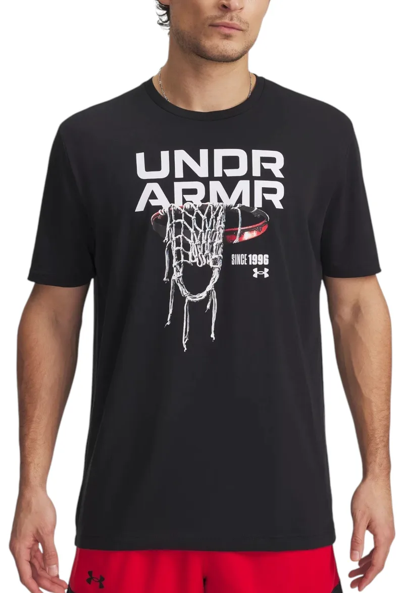 Μπλούζα Κοντομάνικη Under Armour 60/40s Hoops Net 1390188-001 Ανδρικό