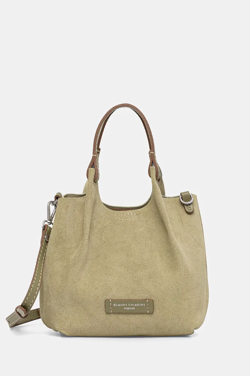 Gianni Chiarini τσάντα hobo γυναικεία δέρμα σουέτ DUA
