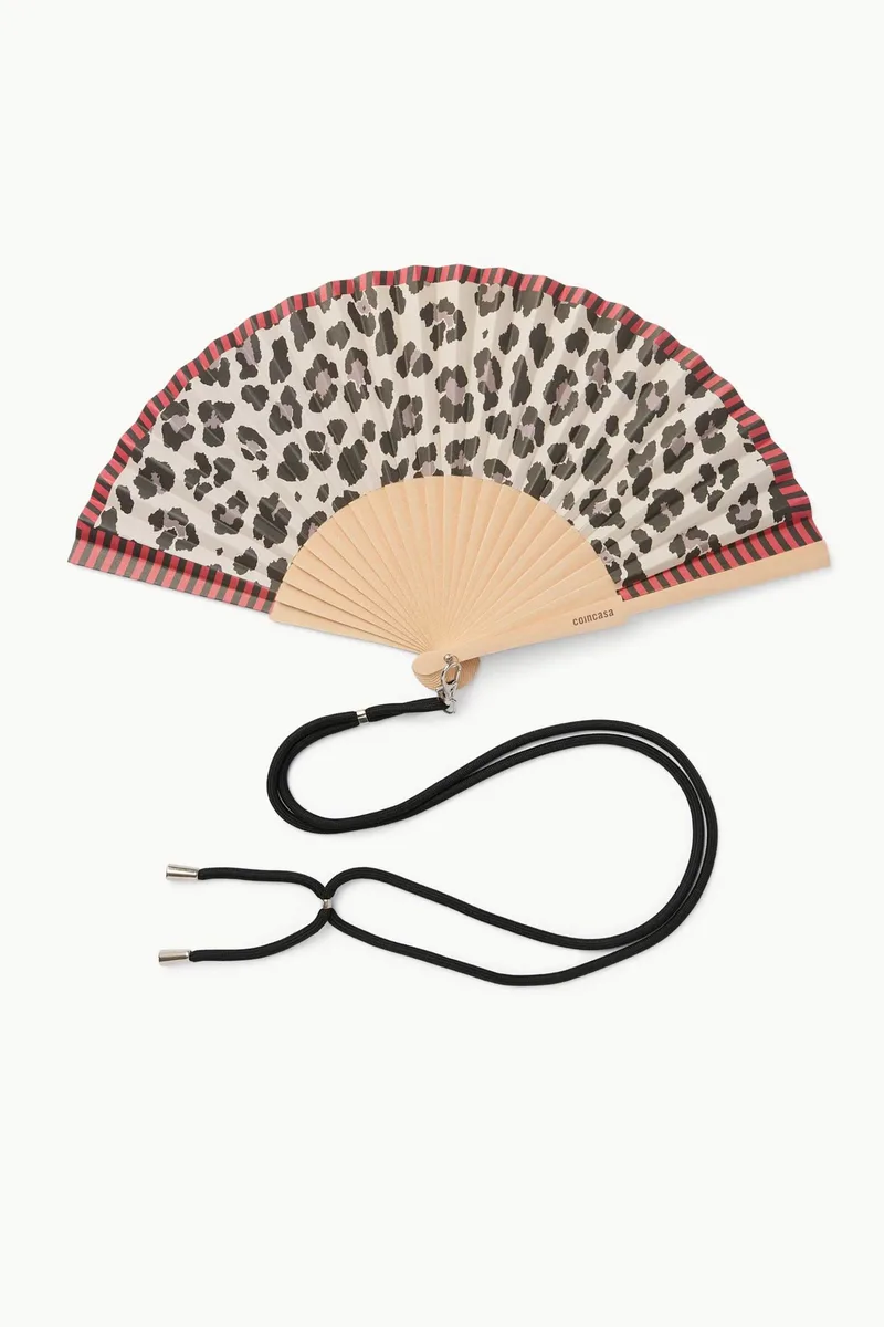 Coincasa ξύλινη βεντάλια με animal print - 006816615 Μπεζ