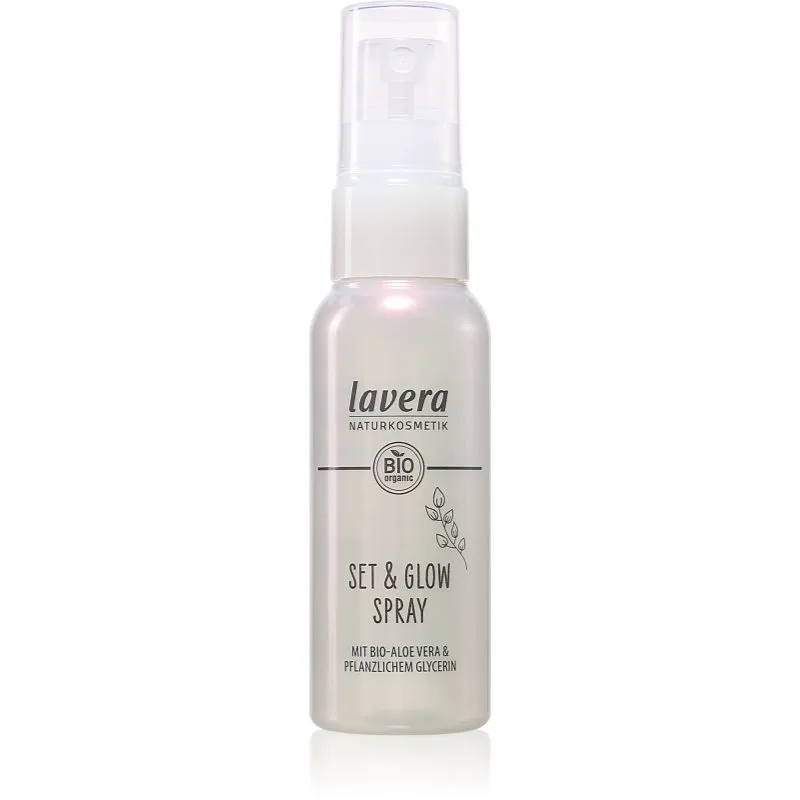 Lavera Set & Glow Spray σταθεροποιητικό σπρέι για λαμπρή επιδερμίδα 50 ml