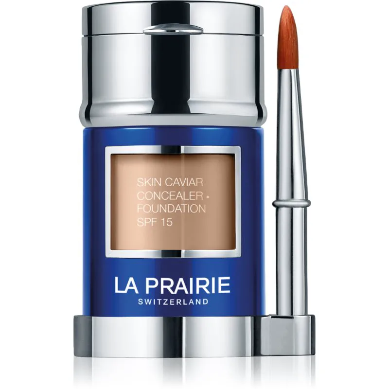La Prairie Skin Caviar Concealer Foundation μεικ απ και διορθωτής SPF 15 απόχρωση Tender Almond 30 ml